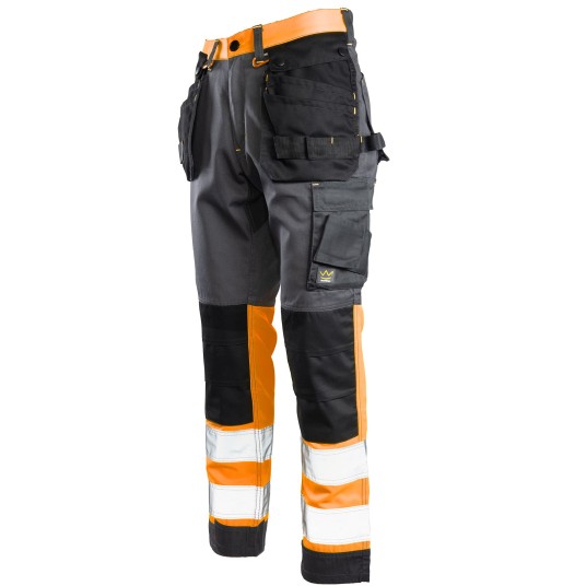 SPODNIE DO PASA SEVEN KINGS FLASH - STALOWO/POMARAŃCZOWY