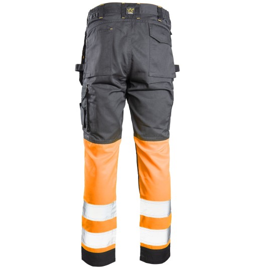 SPODNIE DO PASA SEVEN KINGS FLASH - STALOWO/POMARAŃCZOWY