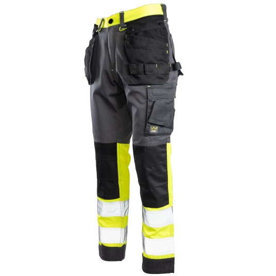 SPODNIE DO PASA SEVEN KINGS FLASH - STALOWO/ŻÓŁY