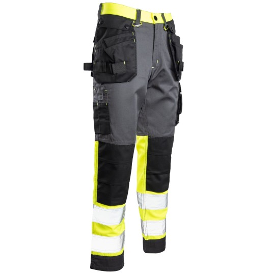 SPODNIE DO PASA SEVEN KINGS FLASH - STALOWO/ŻÓŁY