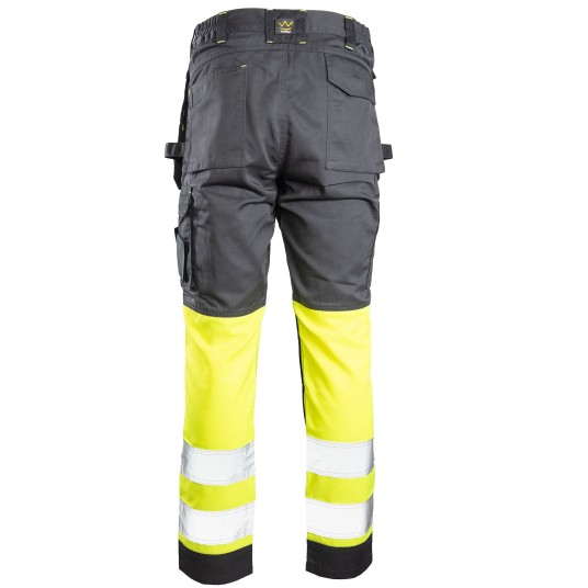 SPODNIE DO PASA SEVEN KINGS FLASH - STALOWO/ŻÓŁY