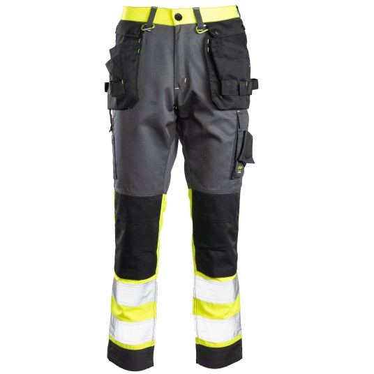 SPODNIE DO PASA SEVEN KINGS FLASH - STALOWO/ŻÓŁY