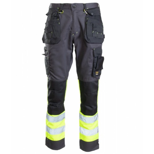 SPODNIE DO PASA SEVEN KINGS FLASH - STALOWY-ŻÓŁTY