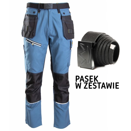 SPODNIE DO PASA SEVEN KINGS PRO - NIEBIESKI-CZARNY