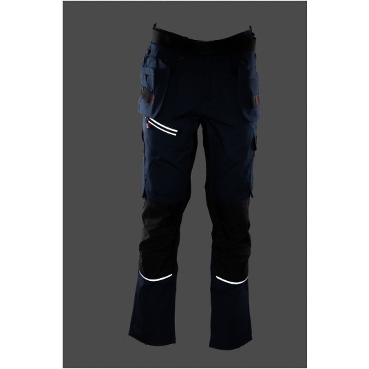 SPODNIE DO PASA SEVEN KINGS PRO + PASEK - GRANATOWY