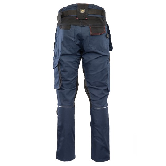 SPODNIE DO PASA SEVEN KINGS PRO + PASEK - GRANATOWY