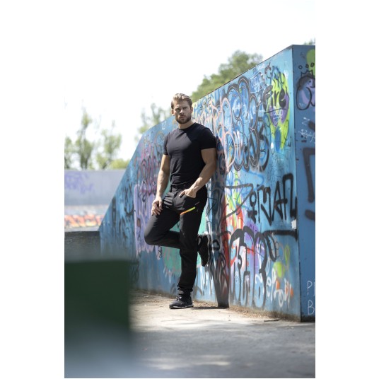 SPODNIE DO PASA SOFTSHELL ARDON®CREATRON® MĘSKIE - CZARNY