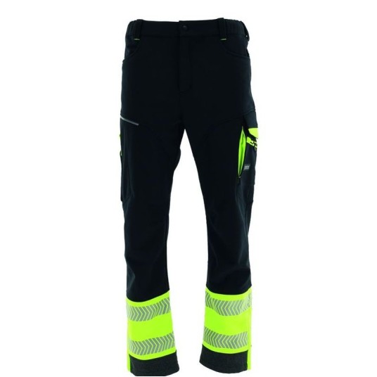 SPODNIE DO PASA SOFTSHELL COMFORT NEO WINTER CZARNY