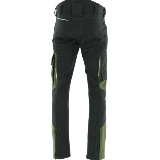 SPODNIE DO PASA SOFTSHELL COMFORT WINTER CZARNY