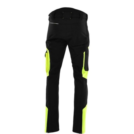 SPODNIE DO PASA SOFTSHELL COMFORT WINTER CZARNY