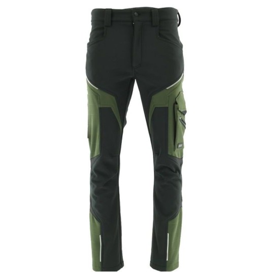 SPODNIE DO PASA SOFTSHELL COMFORT WINTER CZARNY