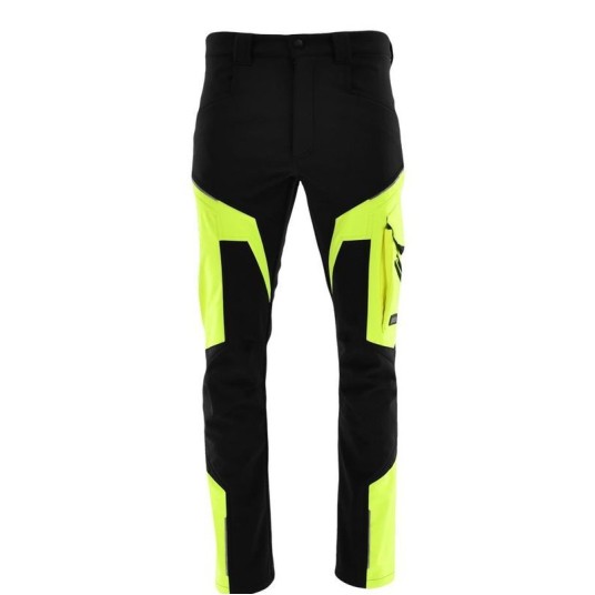 SPODNIE DO PASA SOFTSHELL COMFORT WINTER CZARNY