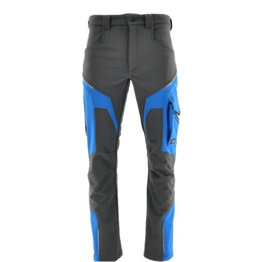 SPODNIE DO PASA SOFTSHELL COMFORT WINTER NEW AZZURO