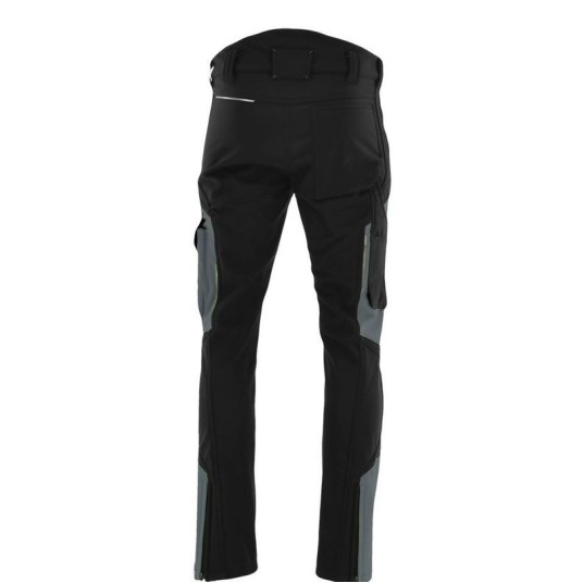 SPODNIE DO PASA SOFTSHELL COMFORT WINTER SZARY