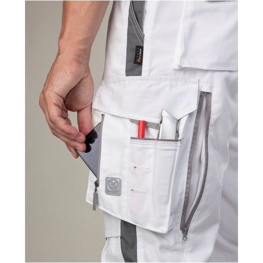 SPODNIE DO PASA URBAN+ - BIAŁY - 183-190CM