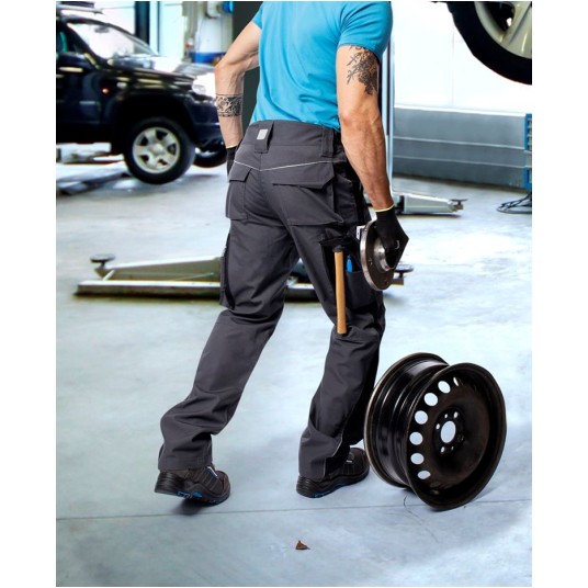 SPODNIE DO PASA URBAN+ - CIEMNOSZARY - 183-190CM