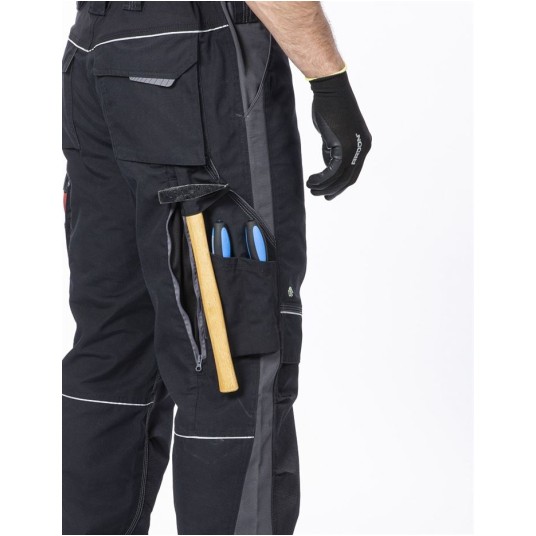 SPODNIE DO PASA URBAN+ - CZARNY - 183-190CM