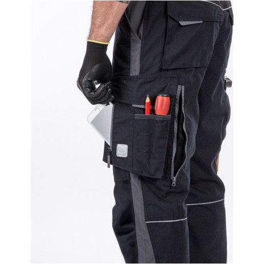 SPODNIE DO PASA URBAN+ - CZARNY - 183-190CM