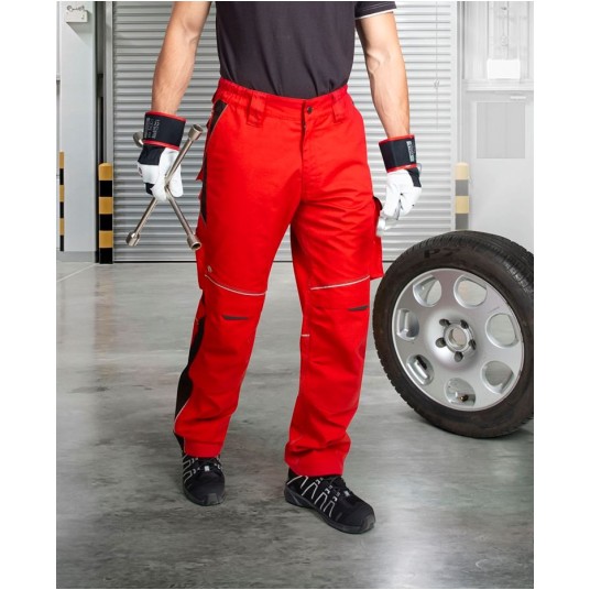 SPODNIE DO PASA URBAN+ - JASNOCZERWONY - 176-182CM