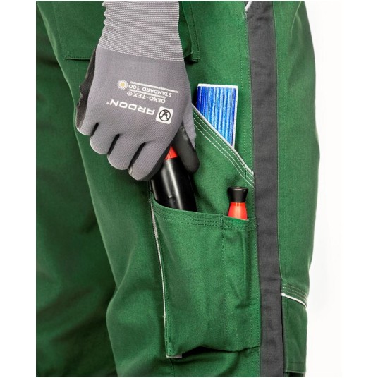 SPODNIE DO PASA URBAN+ - ZIELONY - 176-182CM