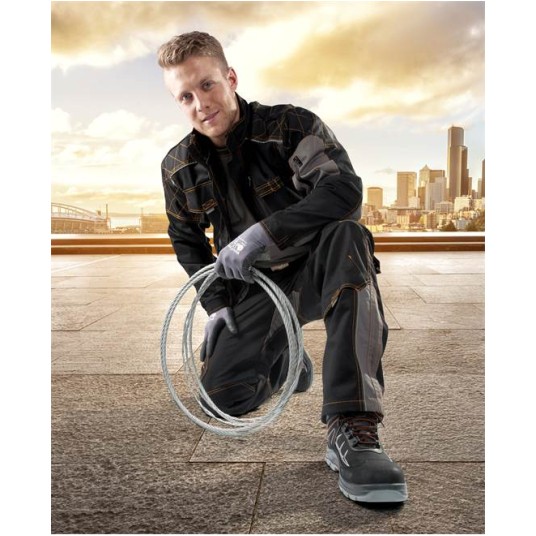 SPODNIE DO PASA VISION 02 - CZARNO-SZARY - 170-175CM