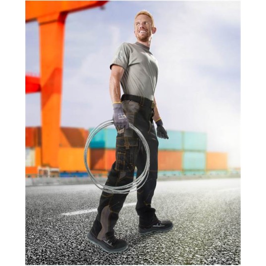 SPODNIE DO PASA VISION 02 - CZARNO-SZARY - 183-190CM