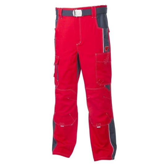SPODNIE DO PASA VISION 02 - CZERWONO-SZARY - 54 - 170-175CM