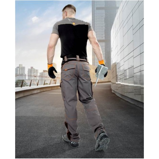 SPODNIE DO PASA VISION 02 - SZARO-POMARAŃCZOWY - 176-182CM