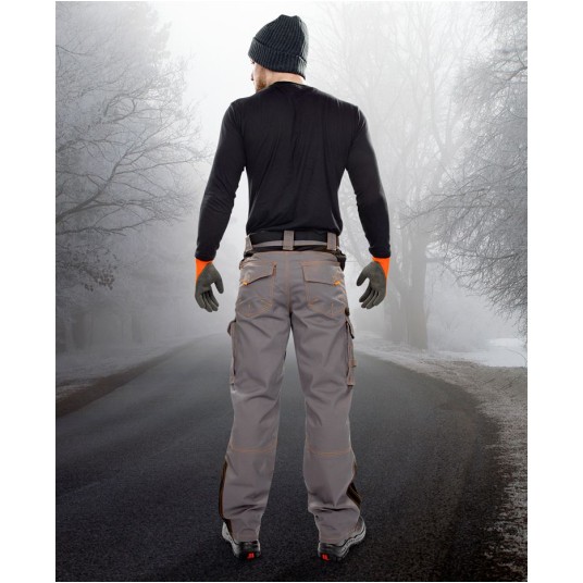 SPODNIE DO PASA VISION 08 ZIMOWE - SZARY