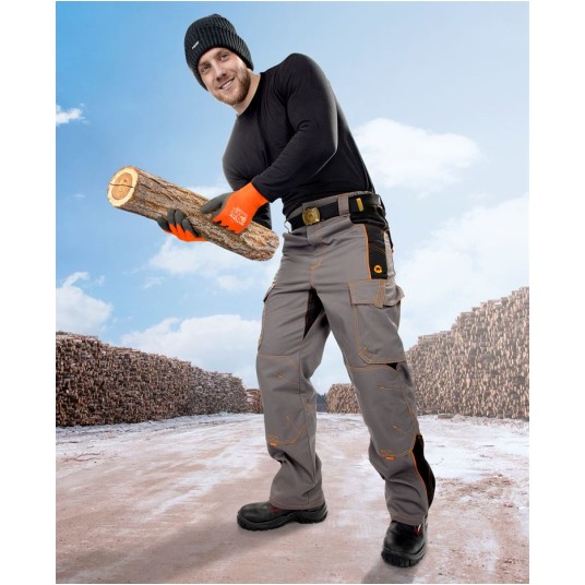 SPODNIE DO PASA VISION 08 ZIMOWE - SZARY