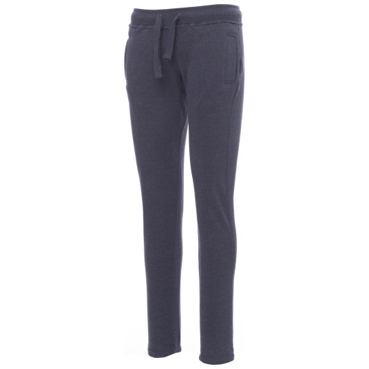 SPODNIE DRESOWE COLLEGE LADY - MELANŻ NIEBIESKI DENIM