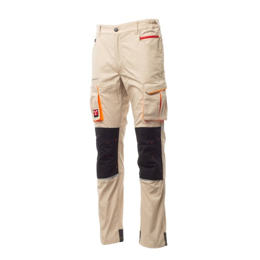 SPODNIE ELASTYCZNE LETNIE UNISEX NEXT 400 SUMMER - KAKI/NERO
