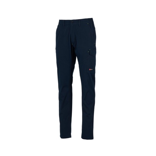 SPODNIE ELASTYCZNE LETNIE UNISEX WORKER STRETCH SUMMER - TOTAL NAVY BLUE (PEŁNY NIEBIESKI GRANAT)