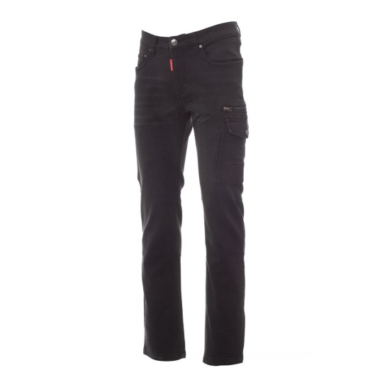 SPODNIE JEANS Z KIESZENIAMI MĘSKIE WEST - CZARNY
