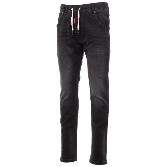 SPODNIE JEANSOWE LOS ANGELES - CZARNY