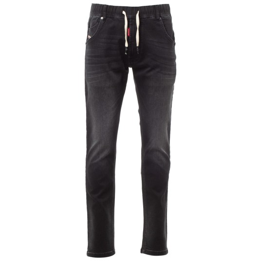 SPODNIE JEANSOWE LOS ANGELES - CZARNY