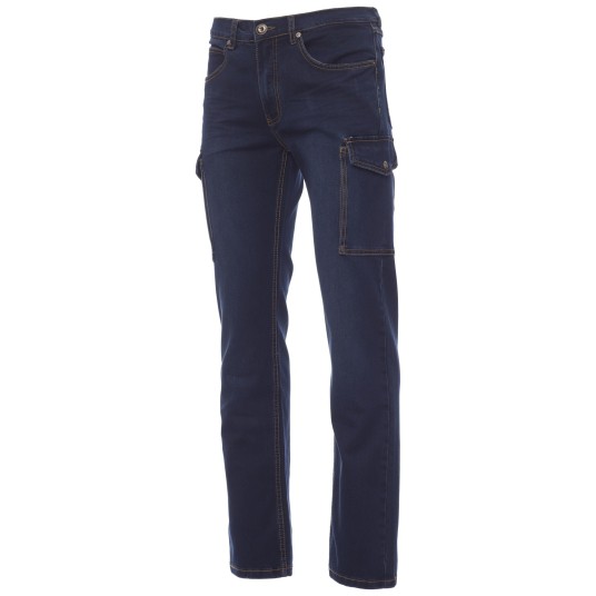 SPODNIE JEANSOWE Z KIESZENIAMI HUMMER - GŁĘBOKI NIEBIESKI
