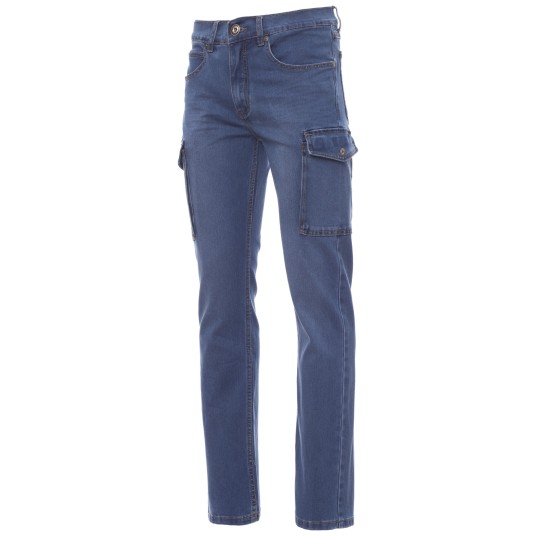 SPODNIE JEANSOWE Z KIESZENIAMI HUMMER - JASNONIEBIESKI