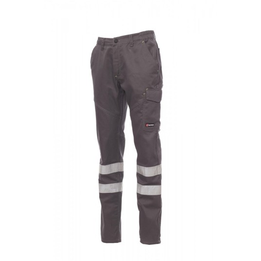 SPODNIE ODBLASKOWE CAŁOROCZNE UNISEX WORKER REFLEX - ZADYMIONY
