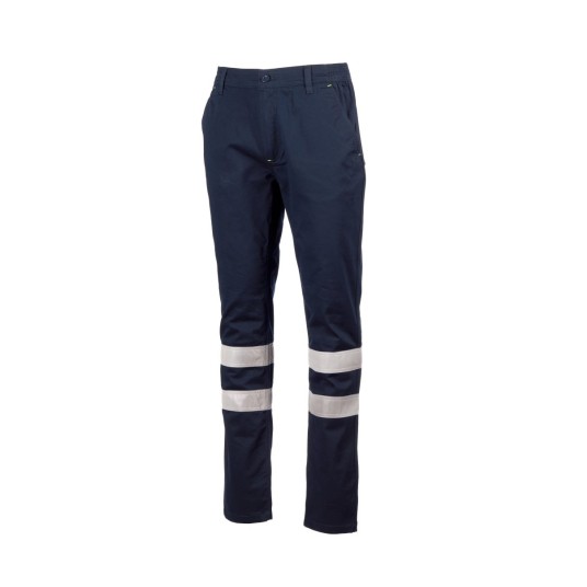 SPODNIE ODBLASKOWE ELASTYCZNE CAŁOROCZNE UNISEX ENGINE STRETCH REFLEX - GRANATOWY