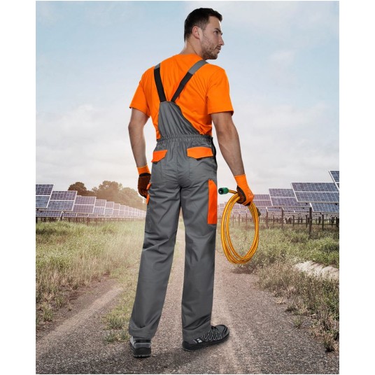 SPODNIE OGRODNICZKI 2STRONG 03 - SZARO-POMARAŃCZOWY