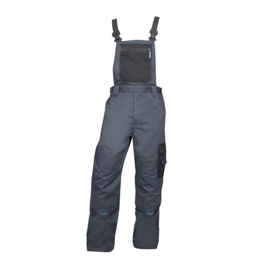 SPODNIE OGRODNICZKI 4TECH 03 - SZARO-CZARNY - 170-175CM