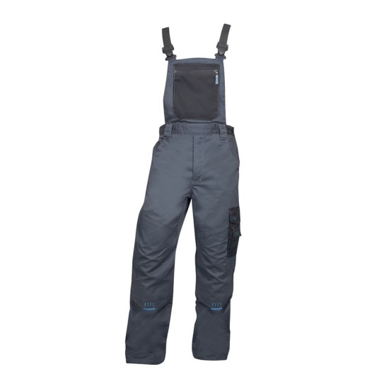 SPODNIE OGRODNICZKI 4TECH 03 - SZARO-CZARNY - 176-182CM