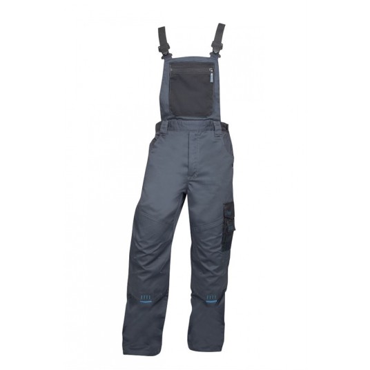 SPODNIE OGRODNICZKI 4TECH 03 - SZARO-CZARNY - 183-190CM