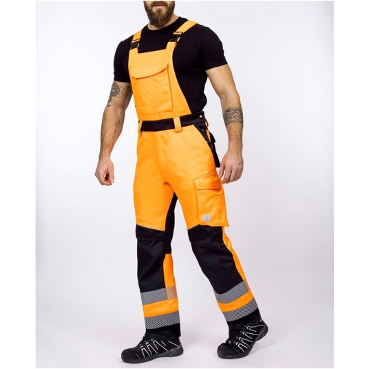 SPODNIE OGRODNICZKI ARDON SIGNAL+ - POMARAŃCZOWO-CZARNY