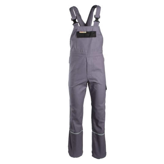 SPODNIE OGRODNICZKI BRIXTON NATUR - STALOWY