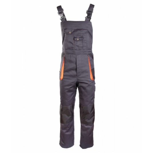 SPODNIE OGRODNICZKI BRIXTON PRACTICAL OCIEPLANE - GRAFIT-POMARAŃCZOWY