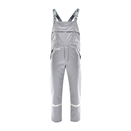 SPODNIE OGRODNICZKI CIEPŁOCHRONNE CHEMIK AS WINTER JASNOSZARY