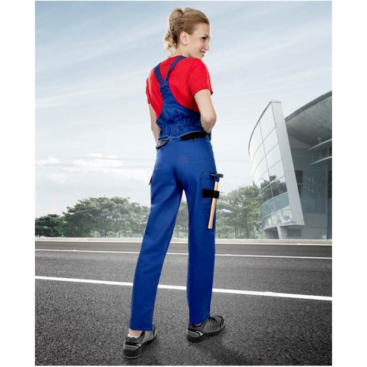 SPODNIE OGRODNICZKI COOL TREND DAMSKIE - NIEBIESKO-CZARNY