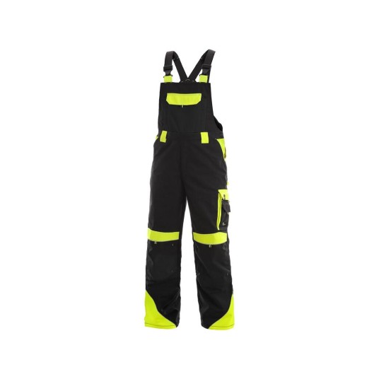 SPODNIE OGRODNICZKI CXS SIRIUS BRIGHTON MĘSKIE - CZARNO-ŻÓŁTY